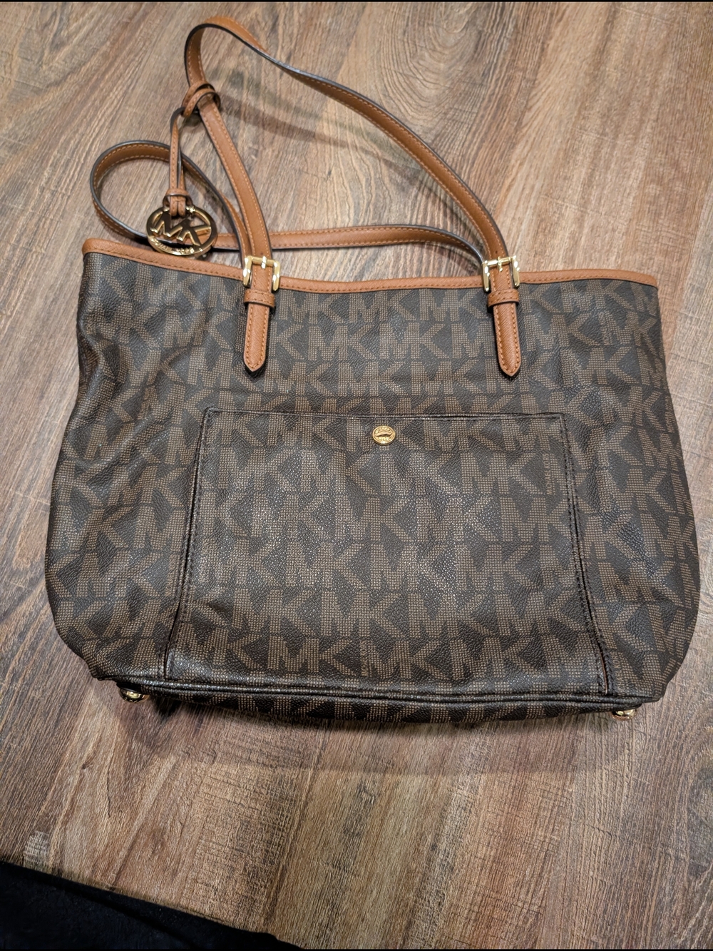 Michael Kors Brown Signature MK Tote Bag